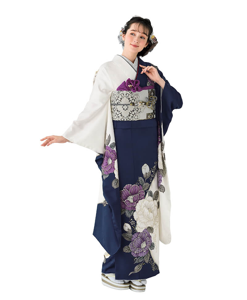 ■オーダー仕立て付き■新作■豪華絢爛正絹振袖フルセット■振袖一式■成人式 セール】 仕立付き 正絹振袖 フルセット32点 白色 くすみ色 花柄