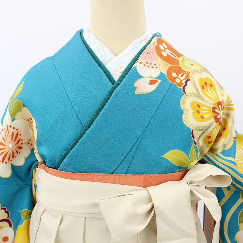 振袖 色無地 (アクアマリン色)と洗える長襦袢の2点セット 楽天市場】二